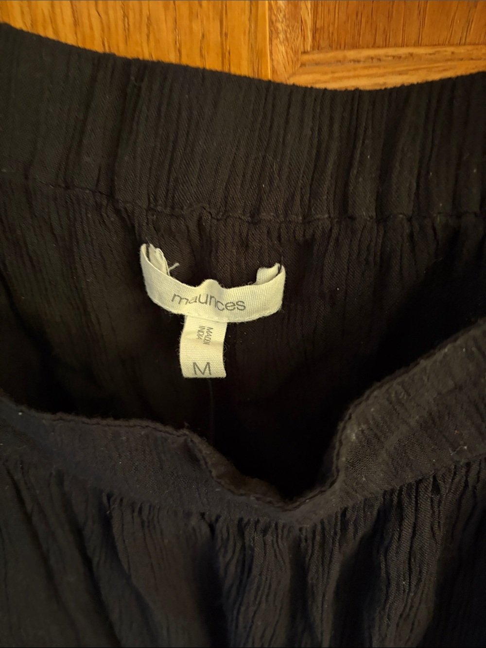 NWT Maurice’s Black Embroidered Handkerchief Hem Tank Top -Size M - Picture 2 of 5